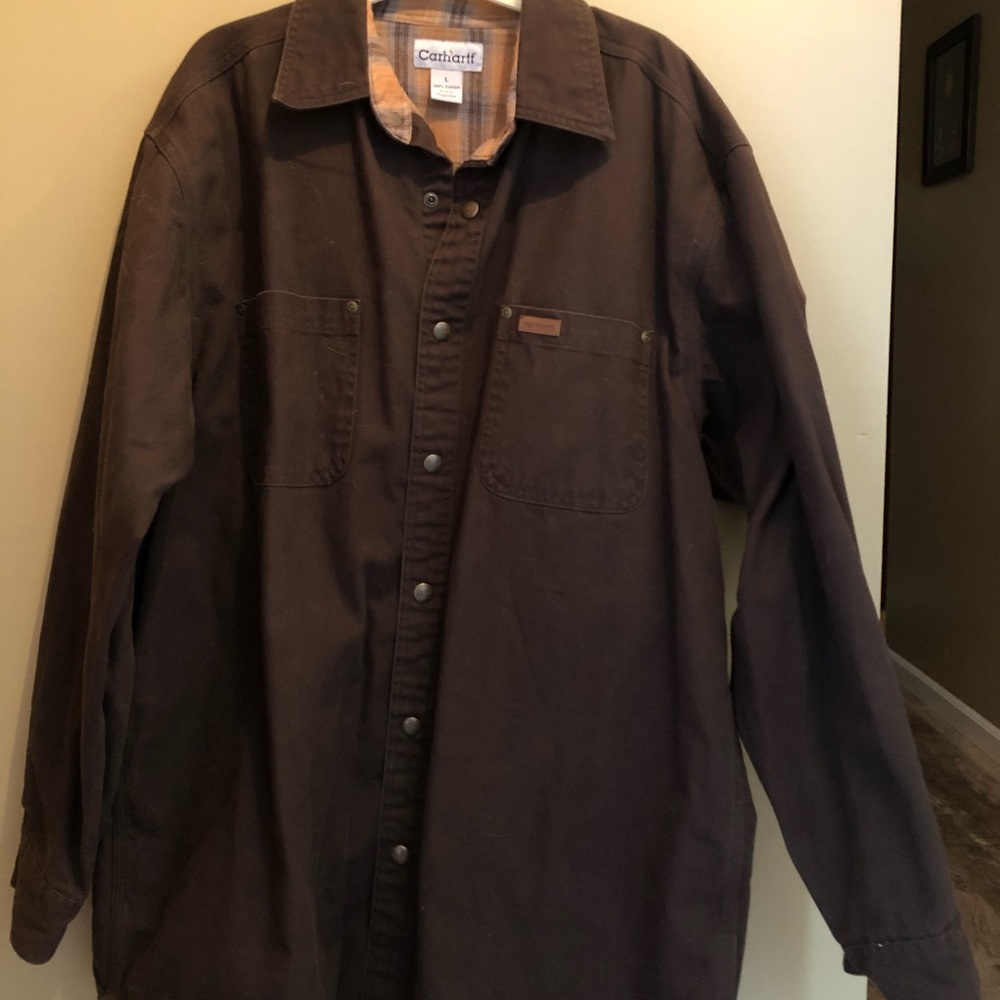 Carhartt flannel lined shirt/jacket